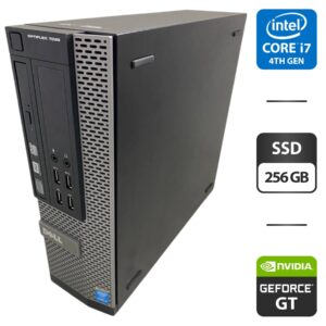 Комп'ютер Dell OptiPlex 7020 SFF / Intel Core i7-4770S (4 (8) ядра по 3.1 - 3.9 GHz) / 16 GB DDR3 / 256 GB SSD / nVidia GeForce GT 730, 2 GB GDDR3, 64-bit / DVD-ROM