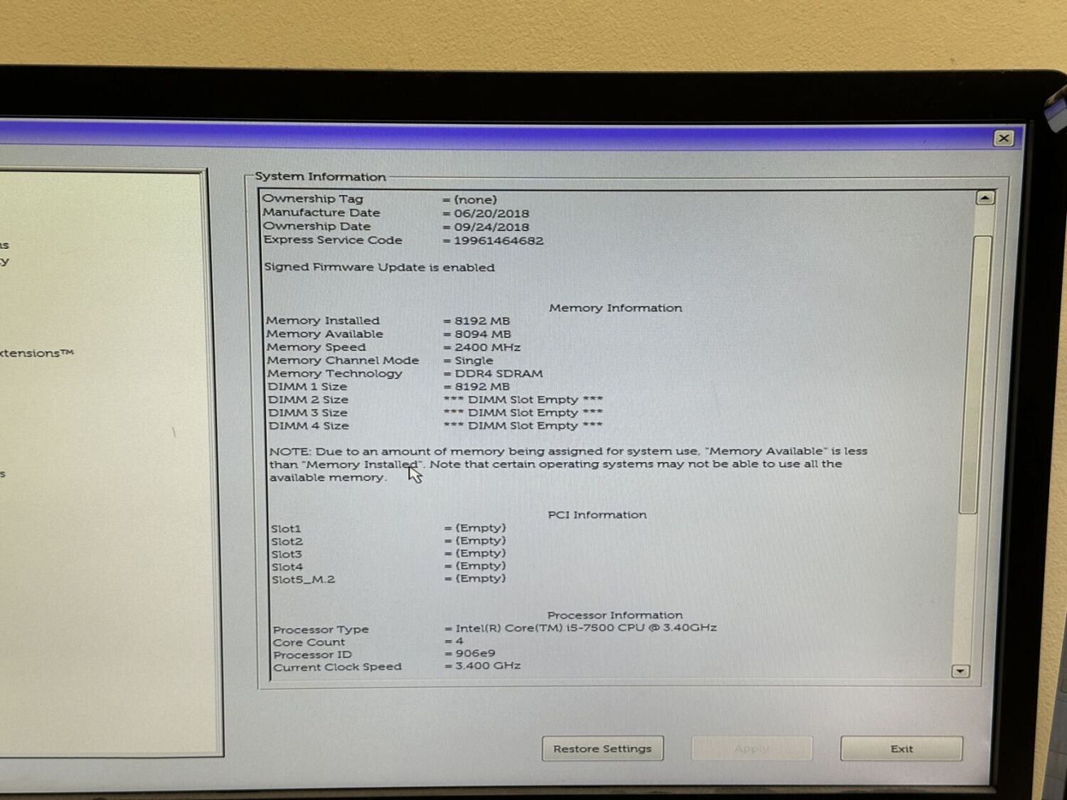 Комп'ютер Dell OptiPlex 7050 Tower / Intel Core i5-7500 (4 ядра по 3.4 - 3.8 GHz) / 8 GB DDR4 / 120 GB SSD / Intel HD Graphics 630 / 240W / HDMI / DisplayPort - Зображення 10