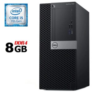 Комп'ютер Dell OptiPlex 7050 Tower / Intel Core i5-7500 (4 ядра по 3.4 - 3.8 GHz) / 8 GB DDR4 / no HDD / Intel HD Graphics 630 / 240W / HDMI / DisplayPort