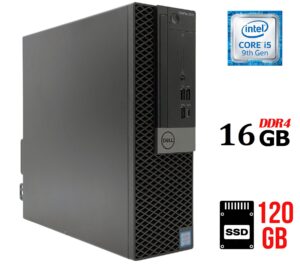Комп'ютер Dell OptiPlex 7070 SFF / Intel Core i5-9500 (6 ядер по 3.0 - 4.4 GHz) / 16 GB DDR4 / 120 GB SSD / Intel UHD Graphics 630 / 200W / DisplayPort