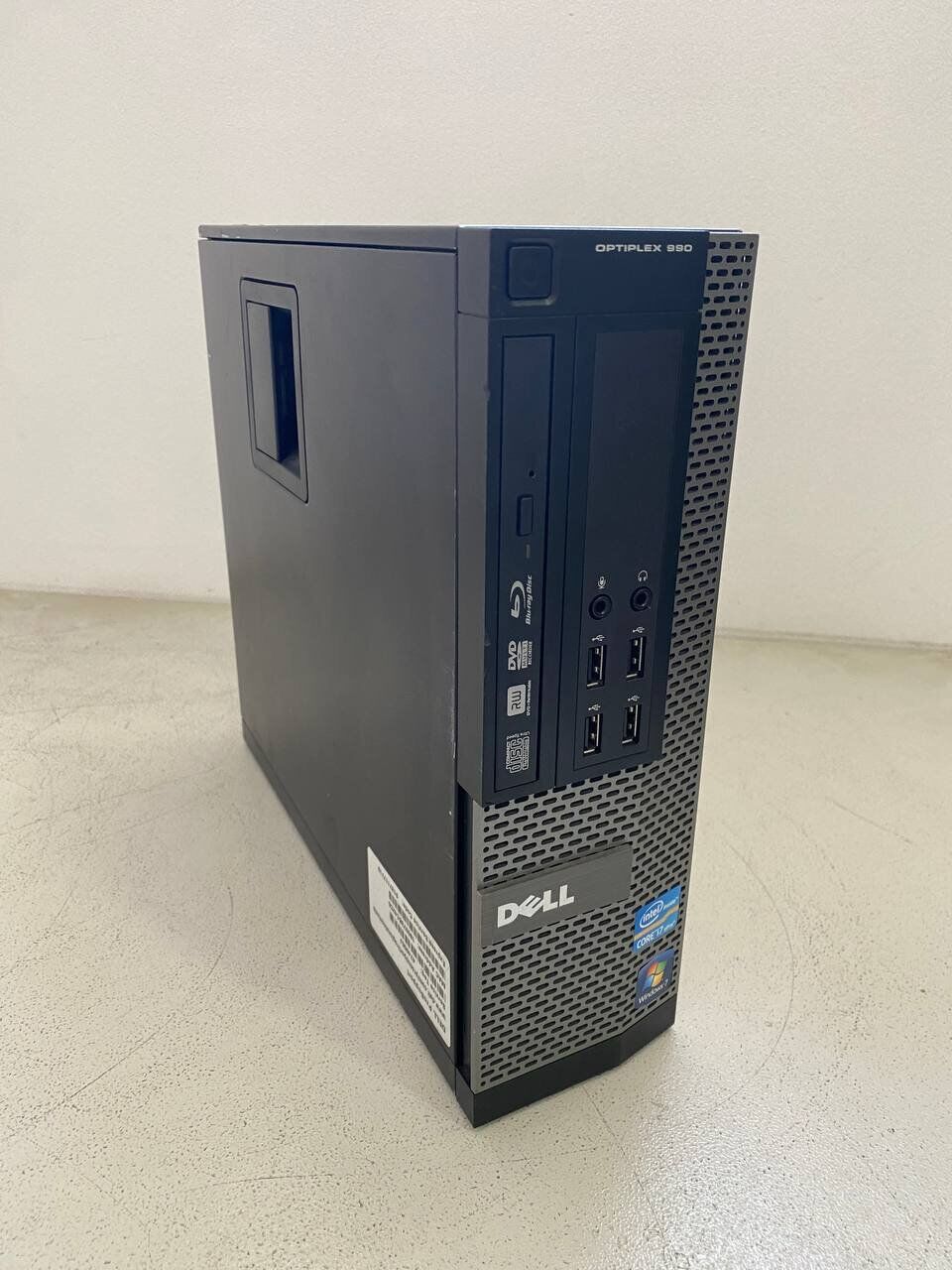 Комп'ютер Dell OptiPlex 990 SFF / Intel Core i5-2500K (4 ядра по 3.3 - 3.7 GHz) / 8 GB DDR3 / 256 GB SSD / AMD Radeon HD 6450, 1 GB GDDR3, 64-bit / DVD-ROM - Зображення 3