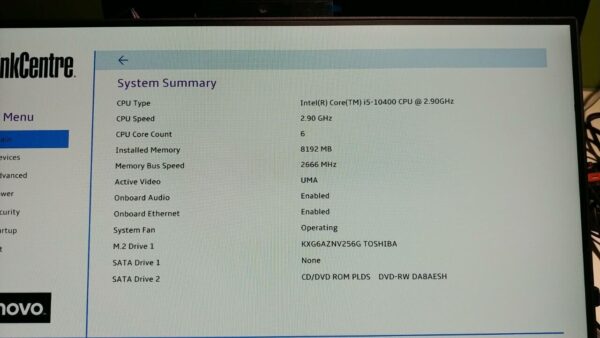 Моноблок Lenovo ThinkCentre M70a All-in-One / 21.5" (1920x1080) IPS Touch / Intel Core i5-10400T (6 (12) ядер по 2.0 - 3.6 GHz) / 8 GB DDR4 / 256 GB SSD / Intel UHD Graphics 630 / Webcam / DVD-ROM / Windows 10 Pro + Клавіатура, мишка - Зображення 11