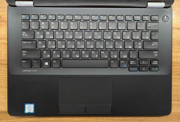 Нетбук Dell Latitude E7270 / 12.5" (1366x768) TN / Intel Core i7-6600U (2 (4) ядра по 2.6 - 3.4 GHz) / 8 GB DDR4 / 256 GB SSD / Intel HD Graphics 520 / HDMI / WebCam / Windows 10 - Зображення 3