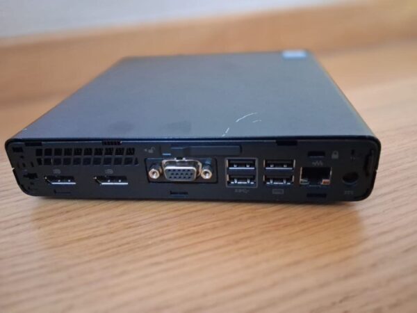 Неттоп Б-клас HP ProDesk 600 G3 Desktop Mini USFF / Intel Core i5-8500T (6 ядер по 2.1 - 3.5 GHz) / 8 GB DDR4 / 256 GB SSD / Intel UHD Graphics 630 / DisplayPort + Блок живлення - Зображення 3