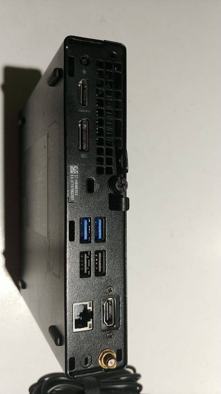 Неттоп Dell Optiplex 3080 Micro USFF / Intel Core i3-10100T (4 (8) ядра по 3.0 - 3.8 GHz) / 16 GB DDR4 / 250 GB SSD / Intel UHD Graphics 630 / HDMI / DisplayPort + Блок живлення - Зображення 4