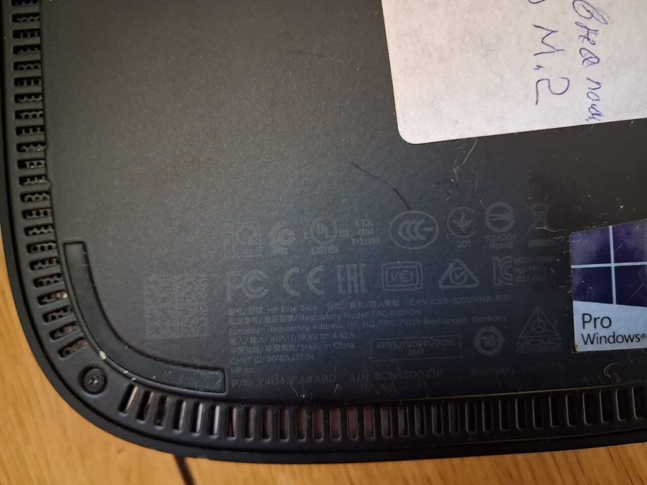 Неттоп HP Elite Slice TPC-1021-DM USFF / Intel Core i7-6700T (4 (8) ядра по 2.8 - 3.6 GHz) / 16 GB DDR4 / 256 GB SSD M.2 / Intel HD Graphics 530 / DisplayPort / HDMI / Wi-Fi + Блок живлення - Зображення 6