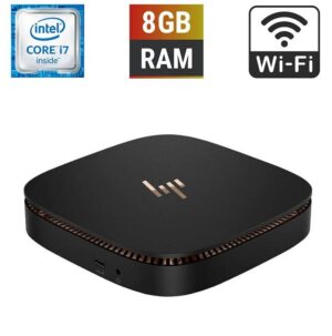 Неттоп HP Elite Slice TPC-1021-DM USFF / Intel Core i7-6700T (4 (8) ядра по 2.8 - 3.6 GHz) / 8 GB DDR4 / 256 GB SSD M.2 / Intel HD Graphics 530 / DisplayPort / HDMI / Wi-Fi + Блок живлення