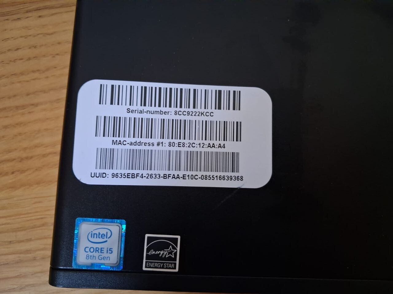 Неттоп HP ProDesk 600 G4 USFF / Intel Core i5-8500T (6 ядер по 2.1 - 3.5 GHz) / 8 GB DDR4 / 256 GB SSD / Intel UHD Graphics 630 / DisplayPort + Блок живлення - Зображення 5