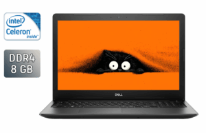 Ноутбук Б-клас Dell Latitude 3590 / 15.6" (1366x768) TN / Intel Celeron 3865U (2 ядра по 1.8 GHz) / 8 GB DDR4 / 240 GB SSD / Intel HD Graphics 610 / WebCam / Windows 10