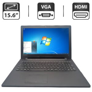 Ноутбук Б-клас Lenovo IdeaPad 300-15IBR / 15.6" (1366x768) TN / Intel Celeron N3050 (2 ядра по 1.6 - 2.16 GHz) / 4 GB DDR3 / 500 GB HDD / Intel HD Graphics / WebCam / DVD-ROM