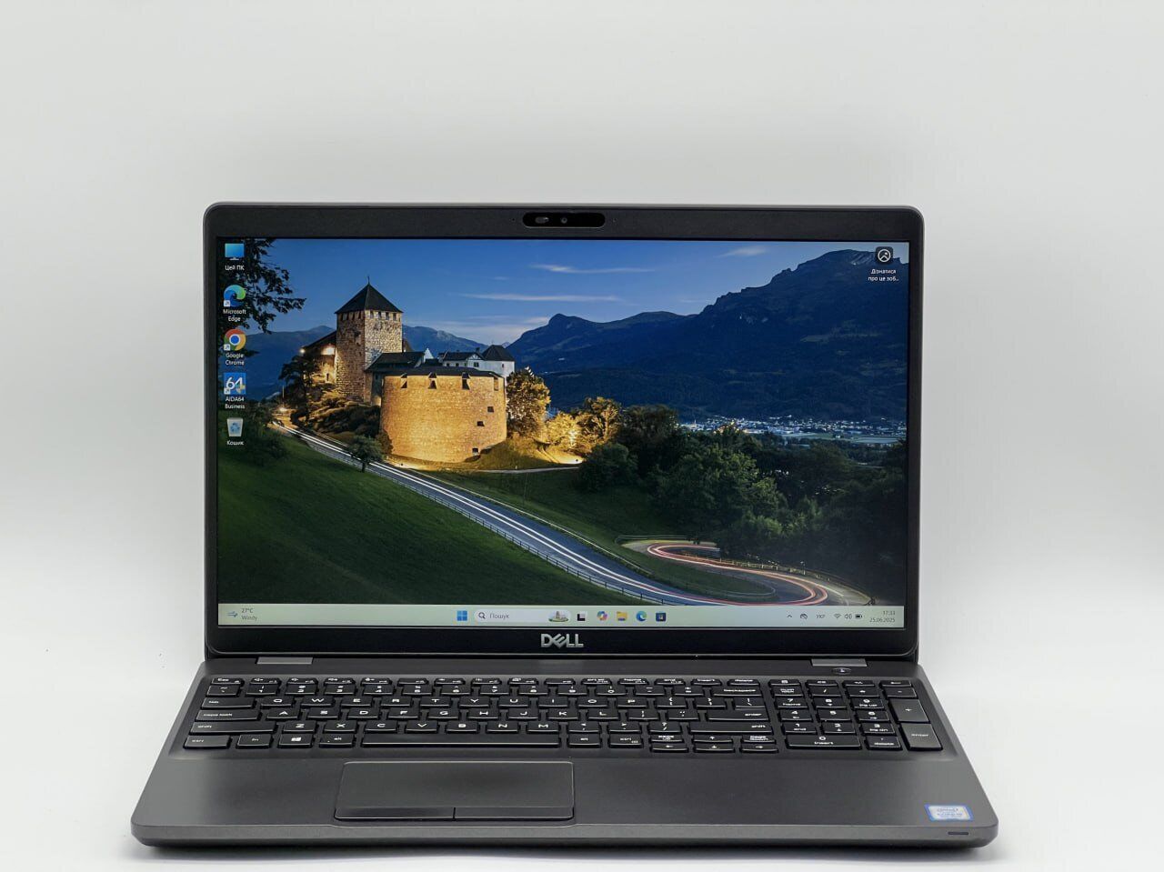 Ноутбук Dell Precision 3541 / 15.6" (1920x1080) IPS / Intel Core i5-9400H (4 (8) ядра по 2.5 - 4.3 GHz) / 16 GB DDR4 / 240 GB SSD / Intel UHD Graphics 630 / WebCam - Зображення 2