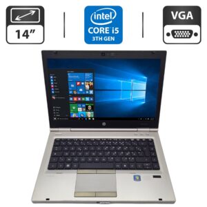 Ноутбук HP EliteBook 8470p / 14" (1600x900) TN / Intel Core i5-3380M (2 (4) ядра по 2.9 - 3.6 GHz) / 6 GB DDR3 / 320 GB HDD / Intel HD Graphics 4000 / WebCam