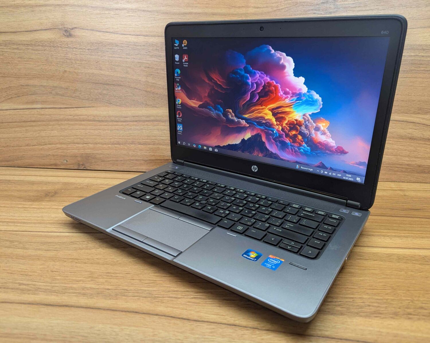 Ноутбук HP ProBook 640 G1 / 14" (1366x768) TN / Intel Core i5-4300M (2 (4) ядра по 2.6 - 3.3 GHz) / 8 GB DDR3 / 240 GB SSD / Intel HD Graphic 4600 / Fingerprint / WebCam / Windows 10 - Зображення 5