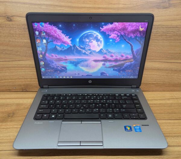 Ноутбук HP ProBook 640 G1 / 14" (1366x768) TN / Intel Core i5-4300M (2 (4) ядра по 2.6 - 3.3 GHz) / 8 GB DDR3 / 240 GB SSD / Intel HD Graphic 4600 / TouchID / WebCam / Windows 10 - Зображення 2