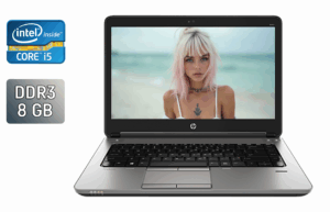 Ноутбук HP ProBook 640 G1 / 14" (1366x768) TN / Intel Core i5-4300M (2 (4) ядра по 2.6 - 3.3 GHz) / 8 GB DDR3 / 240 GB SSD / Intel HD Graphic 4600 / WebCam / TouchID / Windows 10