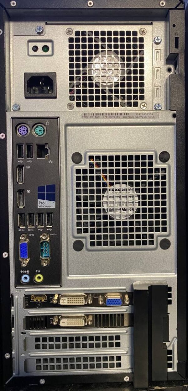 Робоча станція Dell Precision T1700 Tower / Intel Core i7-4790 (4 (8) ядра по 3.6 - 4.0 GHz) / 16 GB DDR3 / 256 GB SSD / AMD Radeon HD 6750, 1 GB GDDR5, 128-bit / DVD-ROM - Зображення 4