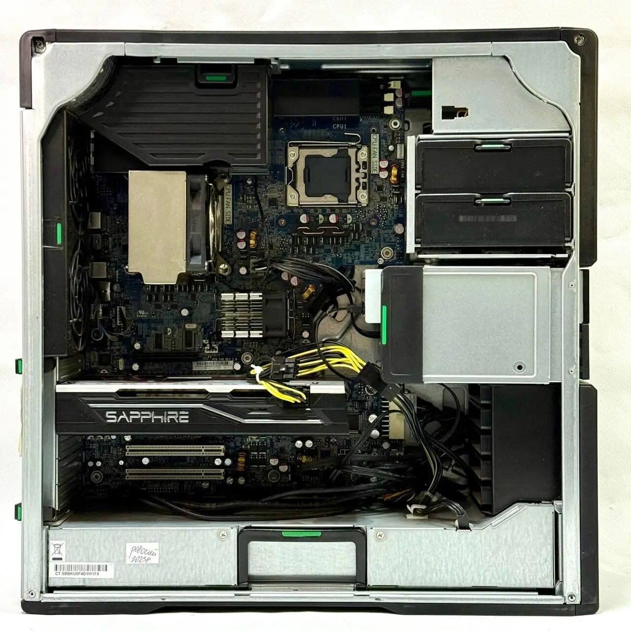 Робоча станція HP Z600 Workstation Tower / Intel Xeon E5520 (4 (8) ядра по 2.2 - 2.5 GHz) / 12 GB DDR3 / 240 GB SSD + 500 GB HDD / AMD Radeon RX 570, 4 GB GDDR5, 256-bit / DVD-ROM / 650W - Зображення 5
