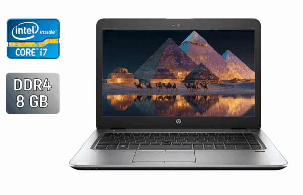 Ультрабук Б-клас HP EliteBook 840 G4 / 14" (1366x768) TN / Intel Core i7-7600U (2 (4) ядра по 2.8 - 3.9 GHz) / 8 GB DDR4 / 240 GB SSD / Intel HD Graphics 620 / WebCam / Fingerprint / Windows 10