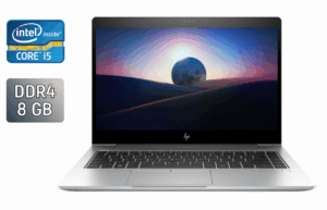 Ультрабук Б-клас HP EliteBook 840 G5 / 14" (1920x1080) IPS / Intel Core i5-7200U (2 (4) ядра по 2.5 - 3.1 GHz) / 8 GB DDR4 / 256 GB SSD / Intel UHD Graphics 620 / WebCam / Fingerprint / Windows 10