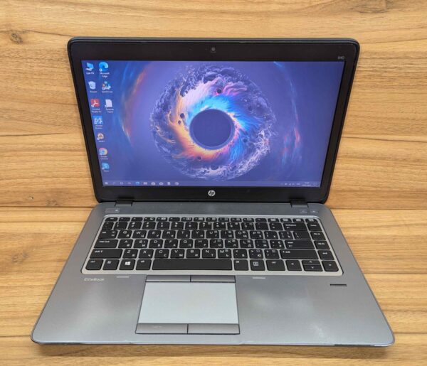 Ультрабук HP EliteBook 840 G1 / 14" (1366x768) TN / Intel Core i5-4300U (2 (4) ядра по 1.9 - 2.9 GHz) / 8 GB DDR3 / 240 GB SSD / Intel HD Graphics 4400 / WebCam / Fingerprint / Windows 10 - Зображення 2
