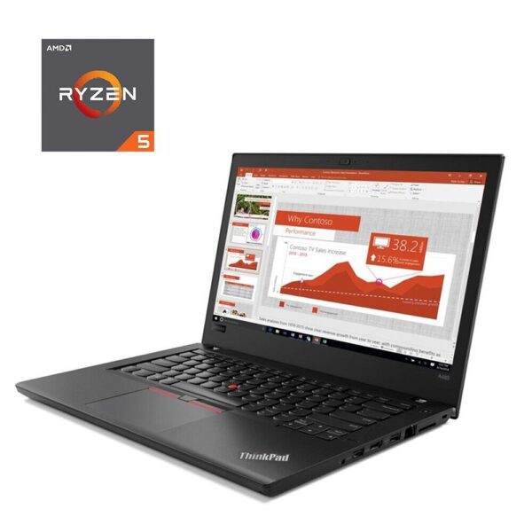Ультрабук Lenovo ThinkPad A485 / 14" (1920x1080) IPS / AMD Ryzen 5 2500U (4 (8) ядра по 2.0 - 3.6 GHz) / 16 GB DDR4 / 256 GB SSD M.2 / AMD Radeon RX Vega 8 Graphics / WebCam / Win 10 Pro