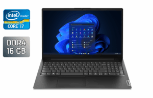 Ультрабук Lenovo V15 G4 IRU / 15.6" (1920x1080) IPS / Intel Core i7-1355U (10 (12) ядер по 3.7 - 5.0 GHz) / 16 GB DDR4 / 512 GB SSD / Intel Iris Xe Graphics / WebCam / Windows 11