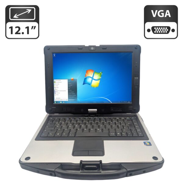 Захищений нетбук-трансформер Terra U12C / 12.1" (1366x768) TN / Intel Core i5-560UM (2 (4) ядра по 1.3 - 2.1 GHz) / 6 GB DDR3 / 500 GB HDD / Intel HD Graphics / WebCam