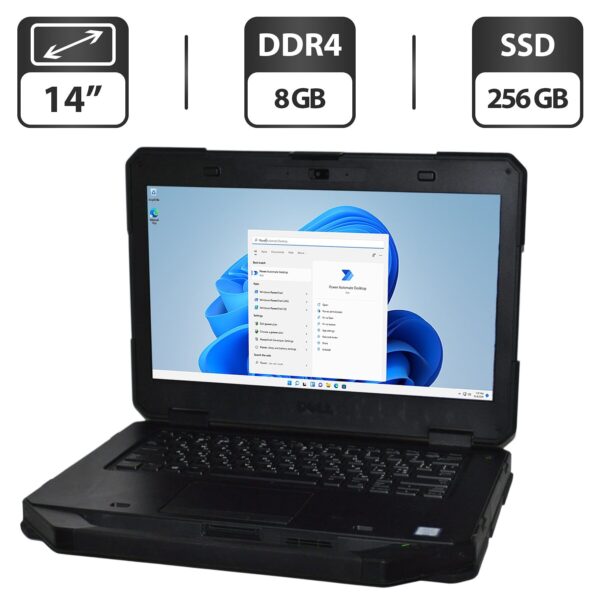 Захищений ноутбук Dell Latitude 5414 Rugged / 14" (1366x768) TN / Intel Core i3-6100U (2 (4) ядра по 2.3 GHz) / 8 GB DDR4 / 256 GB SSD / Intel HD Graphics 520 / WebCam / Windows 11 Pro