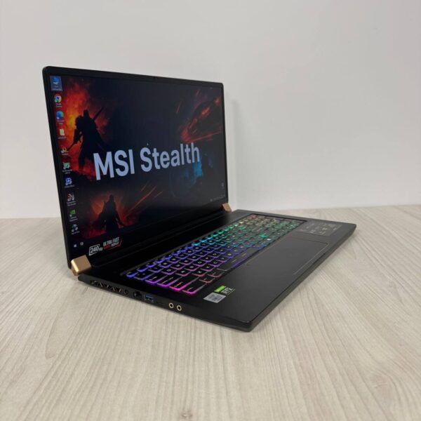 Ігровий ноутбук Б-клас MSI GS75 Stealth 10SE / 17.3" (1920x1080) IPS / Intel Core i7-10875H (8 (16) ядра по 2.3 - 5.1 GHz) / 16 GB DDR4 / 512 GB SSD NVMe / nVidia GeForce RTX 2060, 6 GB GDDR6, 192-bit / WebCam - Зображення 4
