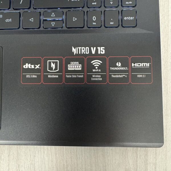Ігровий ноутбук Acer Nitro V15 ANV15-51 / 15.6" (1920x1080) IPS / Intel Core i7-13620H (10 (16) ядер по 2.4 - 4.9 GHz) / 16 GB DDR5 / 512 GB SSD NVMe / nVidia GeForce RTX 4060, 8 GB GDDR6, 128-bit / WebCam - Зображення 9