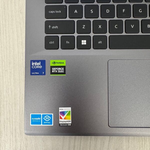 Ігровий ноутбук Б-клас Acer Swift X 14 SFX14-72G / 14.5" (2880x1800) OLED / Intel Core Ultra 7 155H (16 (22) ядер по 3.8 - 4.8 GHz) / 16 GB DDR5 / 1000 GB SSD NVMe / nVidia GeForce RTX 4060, 8 GB GDDR6, 128-bit / WebCam - Зображення 8