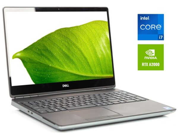 Мобільна робоча станція Б-клас Dell Precision 7560 / 15.6" (1920x1080) IPS / Intel Core i7-11850H (8 (16) ядер по 2.1 - 4.8 GHz) / 32 GB DDR4 / 1000 GB SSD NVMe / nVidia RTX A2000, 4 GB GDDR6, 128-bit / WebCam