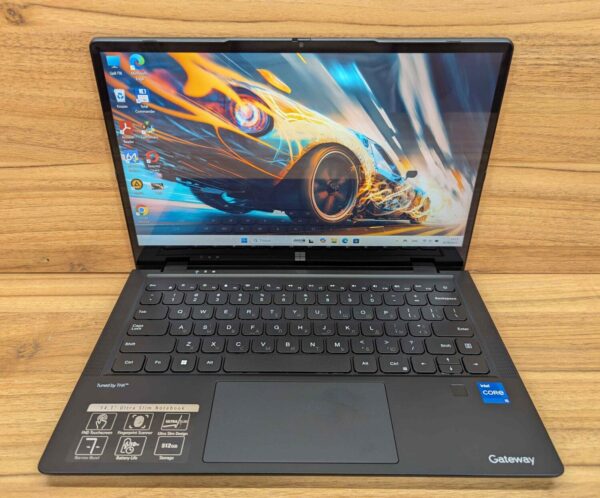 Ноутбук Gateway GWTC51427-BK / 14" (1920x1080) IPS / Intel Core i5-1235U (10 (12) ядер по 3.3 - 4.4 GHz) / 8 GB DDR4 / 240 GB SSD / Intel Iris Xe Graphics / WebCam / TouchID / Windows 11 - Зображення 2