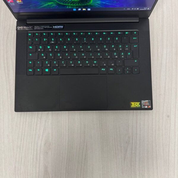 Ігровий ноутбук Razer Blade 14 RZ09-0370 / 14" (2560x1440) IPS / AMD Ryzen 9 5900HX (8 (16) ядер по 3.3 - 4.6 GHz) / 16 GB DDR4 / 1000 GB SSD NVMe / nVidia GeForce RTX 3080, 8 GB GDDR6, 256-bit / WebCam - Зображення 7