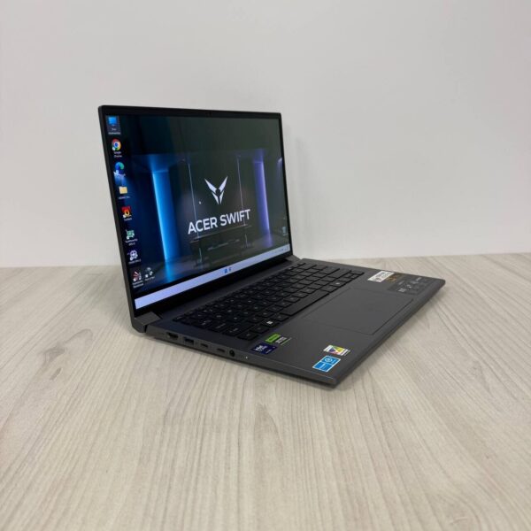Ігровий ноутбук Б-клас Acer Swift X 14 SFX14-72G / 14.5" (2880x1800) OLED / Intel Core Ultra 7 155H (16 (22) ядер по 3.8 - 4.8 GHz) / 16 GB DDR5 / 1000 GB SSD NVMe / nVidia GeForce RTX 4060, 8 GB GDDR6, 128-bit / WebCam - Зображення 4