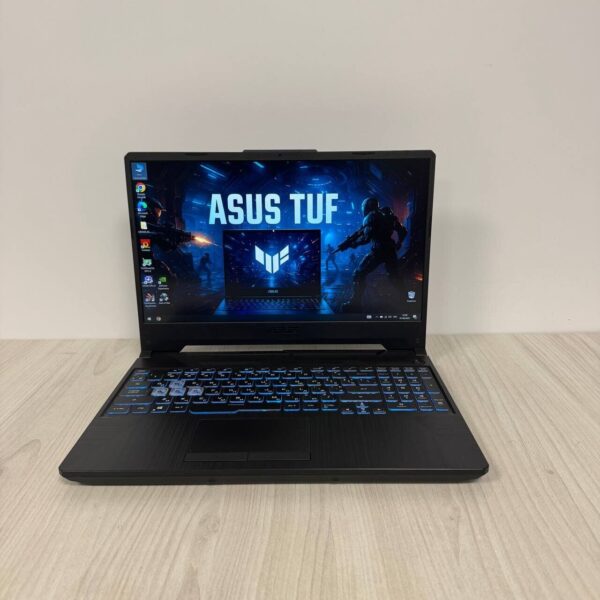 Ігровий ноутбук Б-клас Asus TUF Gaming F15 FX506LH / 15.6" (1920x1080) IPS / Intel Core i7-10750H (6 (12) ядер по 2.6 - 5.0 GHz) / 16 GB DDR4 / 512 GB SSD NVMe / nVidia GeForce GTX 1650, 4 GB GDDR6, 128-bit / WebCam - Зображення 2
