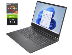 Ігровий ноутбук HP Victus 16-s0076nr / 16.1" (1920x1080) IPS / AMD Ryzen 5 7640HS (6 (12) ядра по 4.3 - 5.0 GHz) / 16 GB DDR5 / 512 GB SSD / nVidia GeForce RTX 4060, 8 GB GDDR6, 128-bit / WebCam