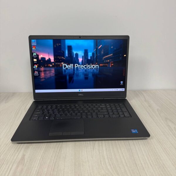 Мобільна робоча станція Б-клас Dell Precision 7760 / 17.3" (3840x2160) IPS / Intel Core i7-11850H (8 (16) ядер по 2.5 - 4.8 GHz) / 32 GB DDR4 / 512 GB SSD NVMe / nVidia RTX A5000, 16 GB GDDR6, 256-bit / WebCam - Зображення 2