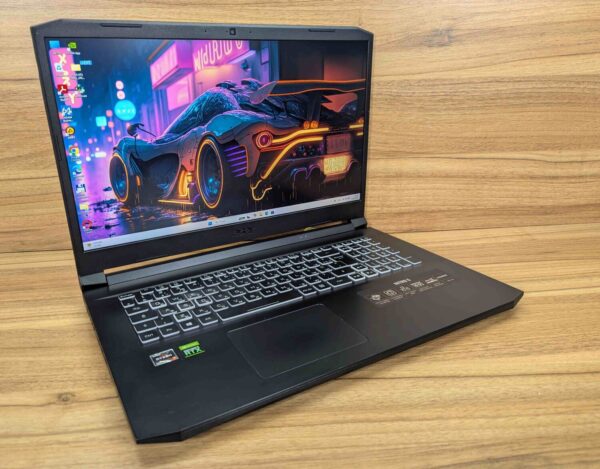 Ігровий ноутбук Acer Nitro 5 AN517-41 / 17.3" (1920x1080) IPS / AMD Ryzen 7 5800H (8 (16) ядер по 3.2 - 4.4 GHz) / 32 GB DDR4 / 512 GB SSD / nVidia GeForce RTX 3080, 8 GB GDDR6, 256-bit / WebCam / Windows 11 - Зображення 4