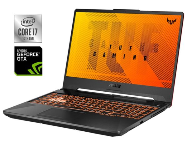 Ігровий ноутбук Б-клас Asus TUF Gaming F15 FX506LH / 15.6" (1920x1080) IPS / Intel Core i7-10750H (6 (12) ядер по 2.6 - 5.0 GHz) / 16 GB DDR4 / 512 GB SSD NVMe / nVidia GeForce GTX 1650, 4 GB GDDR6, 128-bit / WebCam