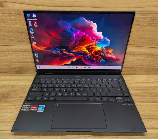 Ноутбук-трансформер Б-клас Asus ZenBook UN5401R / 14" (2880x1800) IPS Touch / AMD Ryzen 7 6800H (8 (16) ядер по 3.2 - 4.7 GHz) / 16 GB DDR5 / 512 GB SSD / AMD Radeon 680M / WebCam / Windows 11 - Зображення 2