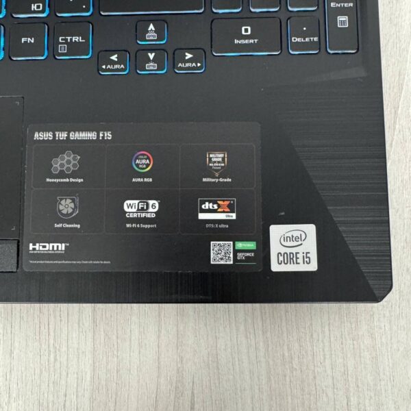 Ігровий ноутбук Asus TUF Gaming F15 FX506LI / 15.6" (1920x1080) IPS / Intel Core i5-10300H (4 (8) ядра по 2.5 - 4.5 GHz) / 16 GB DDR4 / 256 GB SSD NVMe / nVidia GeForce GTX 1650 Ti, 4 GB GDDR6, 128-bit / WebCam - Зображення 8