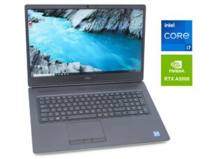 Мобільна робоча станція Б-клас Dell Precision 7760 / 17.3" (3840x2160) IPS / Intel Core i7-11850H (8 (16) ядер по 2.5 - 4.8 GHz) / 32 GB DDR4 / 512 GB SSD NVMe / nVidia RTX A5000, 16 GB GDDR6, 256-bit / WebCam