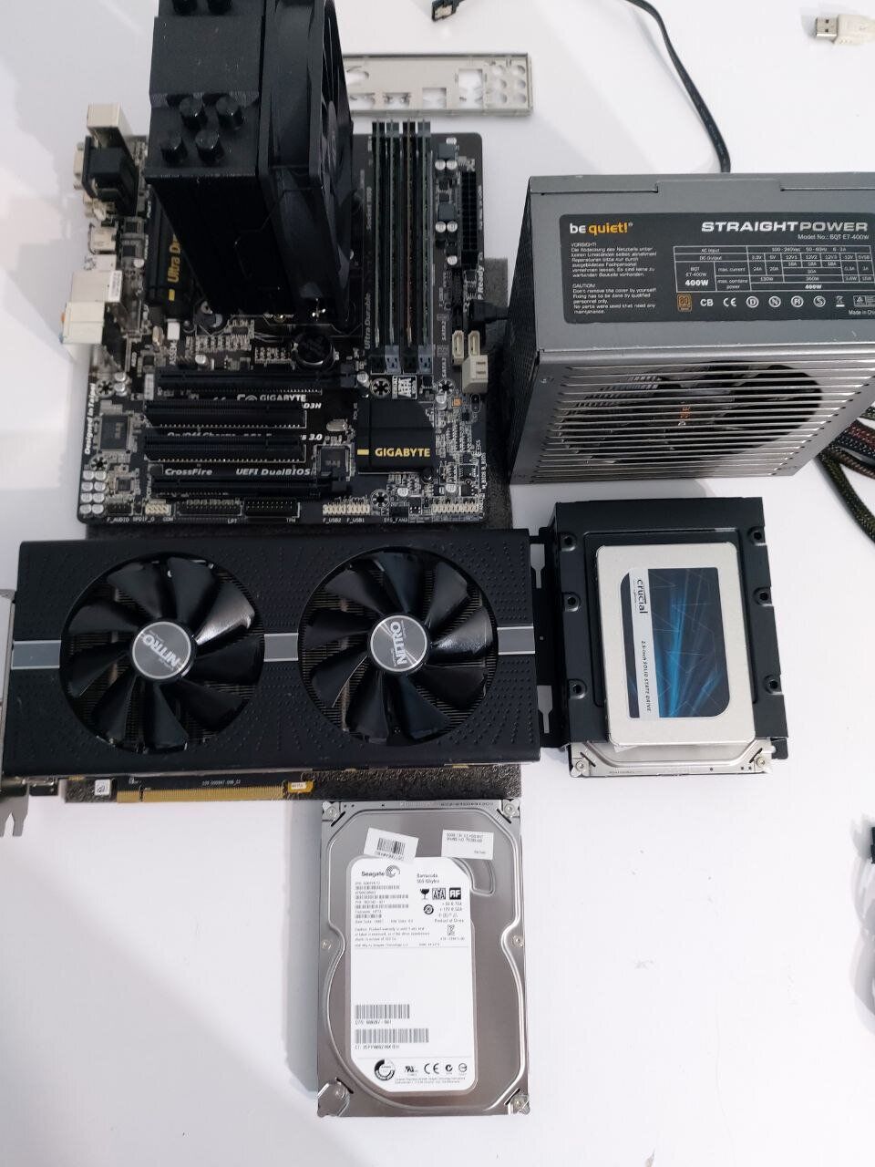 Ігровий ПК 1stPlayer X5 Tower / Intel Core i7-4790K (4 (8) ядра по 4.0 - 4.4 GHz) / 32 GB DDR4 / 500 GB SSD + 500 GB HDD / AMD Radeon RX 570, 4 GB GDDR5, 256-bit / 400W + Кабелі підключення - Зображення 6