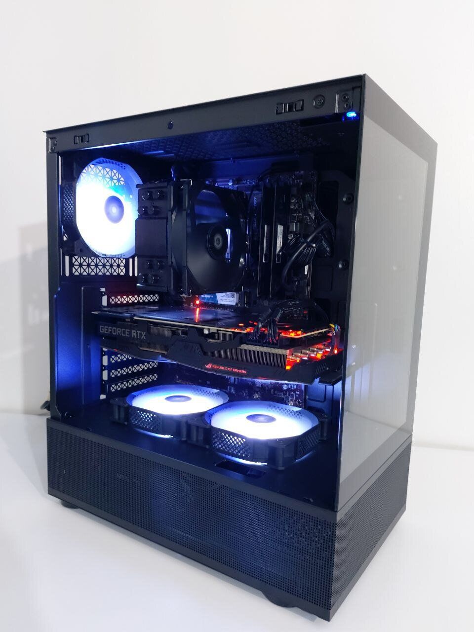 Ігровий ПК 1stPlayer Mi7-A Tower / Intel Core i7-9700 (8 ядер по 3.0 - 4.7 GHz) / 32 GB DDR4 / 1000 GB SSD M.2 / nVidia GeForce RTX 2080 Ti, 11 GB GDDR6, 352-bit / 650W + Кабелі підключення - Зображення 3