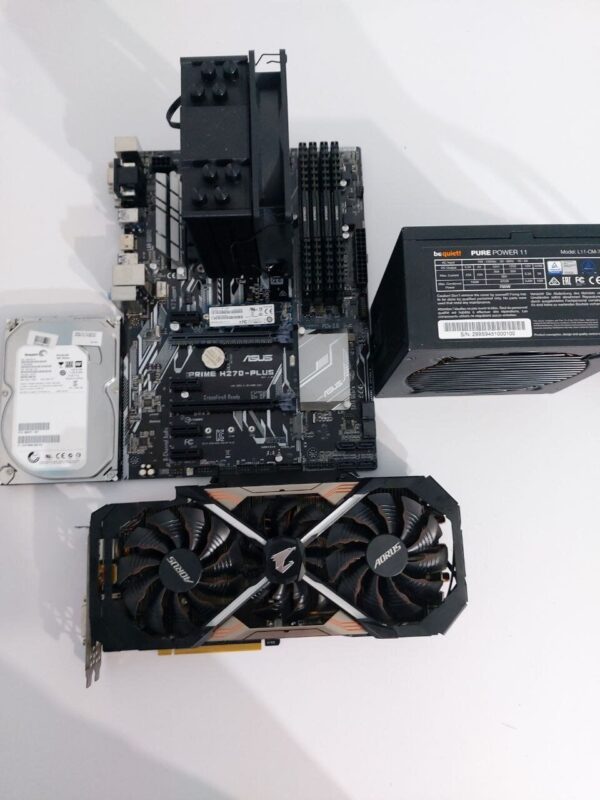 Ігровий ПК 1stPlayer X6 Fire Base Tower / Intel Core i7-6700K (4 (8) ядра по 4.0 - 4.2 GHz) / 24 GB DDR4 / 512 GB SSD M.2 + 500 GB HDD / nVidia GeForce GTX 1080 Ti, 11 GB GDDR5X, 352-bit / 700W / Кабелі підключення - Зображення 6