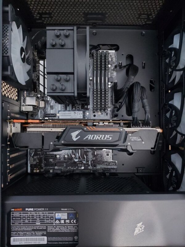 Ігровий ПК 1stPlayer X6 Fire Base Tower / Intel Core i7-6700K (4 (8) ядра по 4.0 - 4.2 GHz) / 24 GB DDR4 / 512 GB SSD M.2 + 500 GB HDD / nVidia GeForce GTX 1080 Ti, 11 GB GDDR5X, 352-bit / 700W / Кабелі підключення - Зображення 4