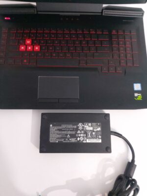 Ігровий ноутбук Б-клас HP Omen 17-265NGW / 17.3" (1920x1080) IPS / Intel Core i7-7700HQ (4 (8) ядра по 2.8 - 3.8 GHz) / 16 GB DDR4 / 1000 GB SSD M.2 / nVidia GeForce GTX 1050 Ti, 4 GB GDDR5, 128-bit / WebCam / DVD-ROM