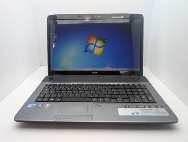 Ноутбук Acer Aspire 7740 / 17.3" (1600x900) TN / Intel Core i5-430M (2 (4) ядра по 2.2 - 2.5 GHz) / 6 GB DDR3 / 640 GB HDD / AMD Radeon HD 5470, 512 MB GDDR5, 64-bit / WebCam / DVD-ROM - Зображення 2
