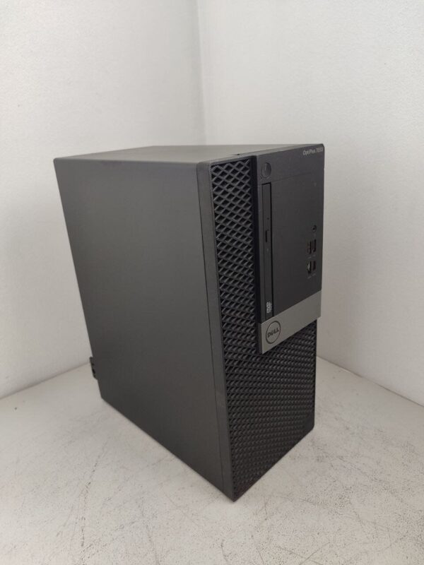 Комплект ПК: комп'ютер Dell OptiPlex 7050 Tower / Intel Core i5-7400 (4 ядра по 3.0 - 3.5 GHz) / 16 GB DDR4 / 256 GB SSD / Intel HD Graphics 630 / DVD-ROM + Монітор Dell P2217 / 22" (1680x1050) TN + Клавіатура та мишка - Зображення 3